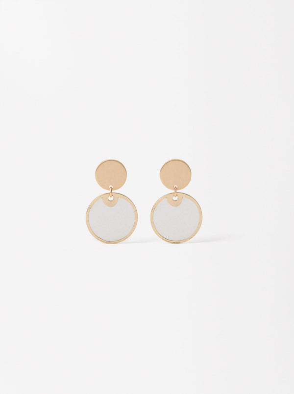 Round Shell Earrings