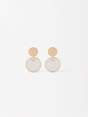 Round Shell Earrings