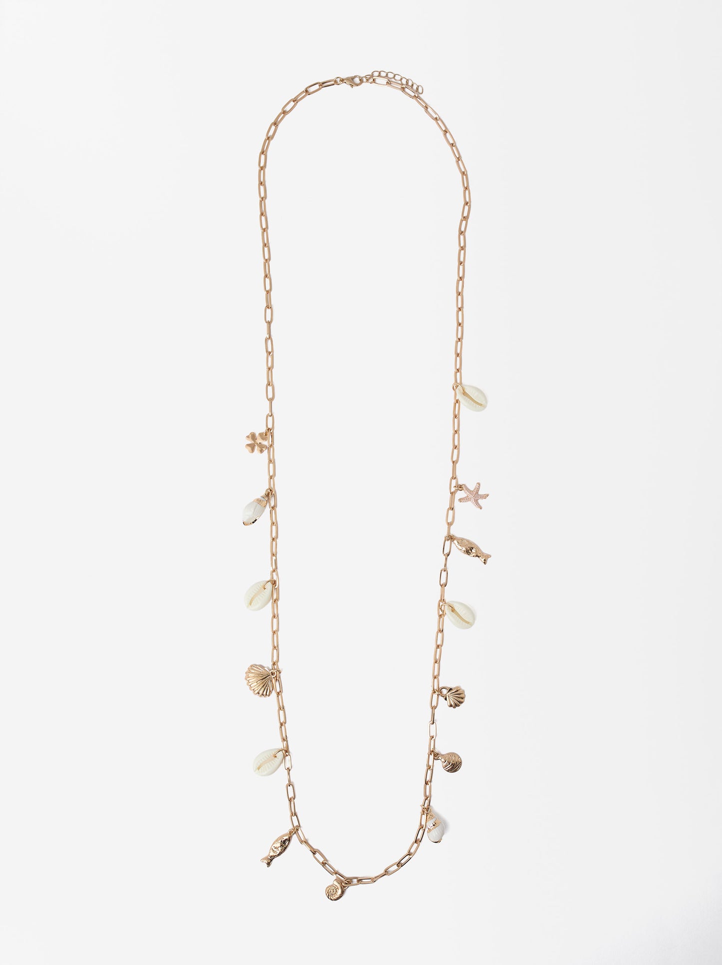 Golden Necklace With Shells