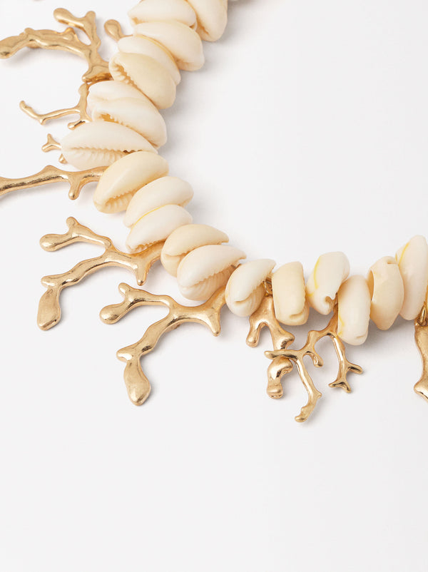 Golden Coral Necklace