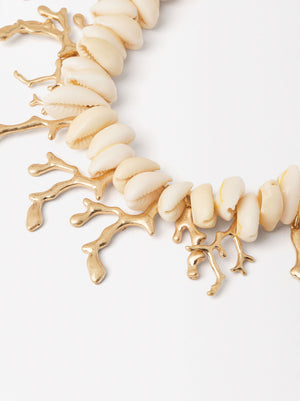 Golden Coral Necklace