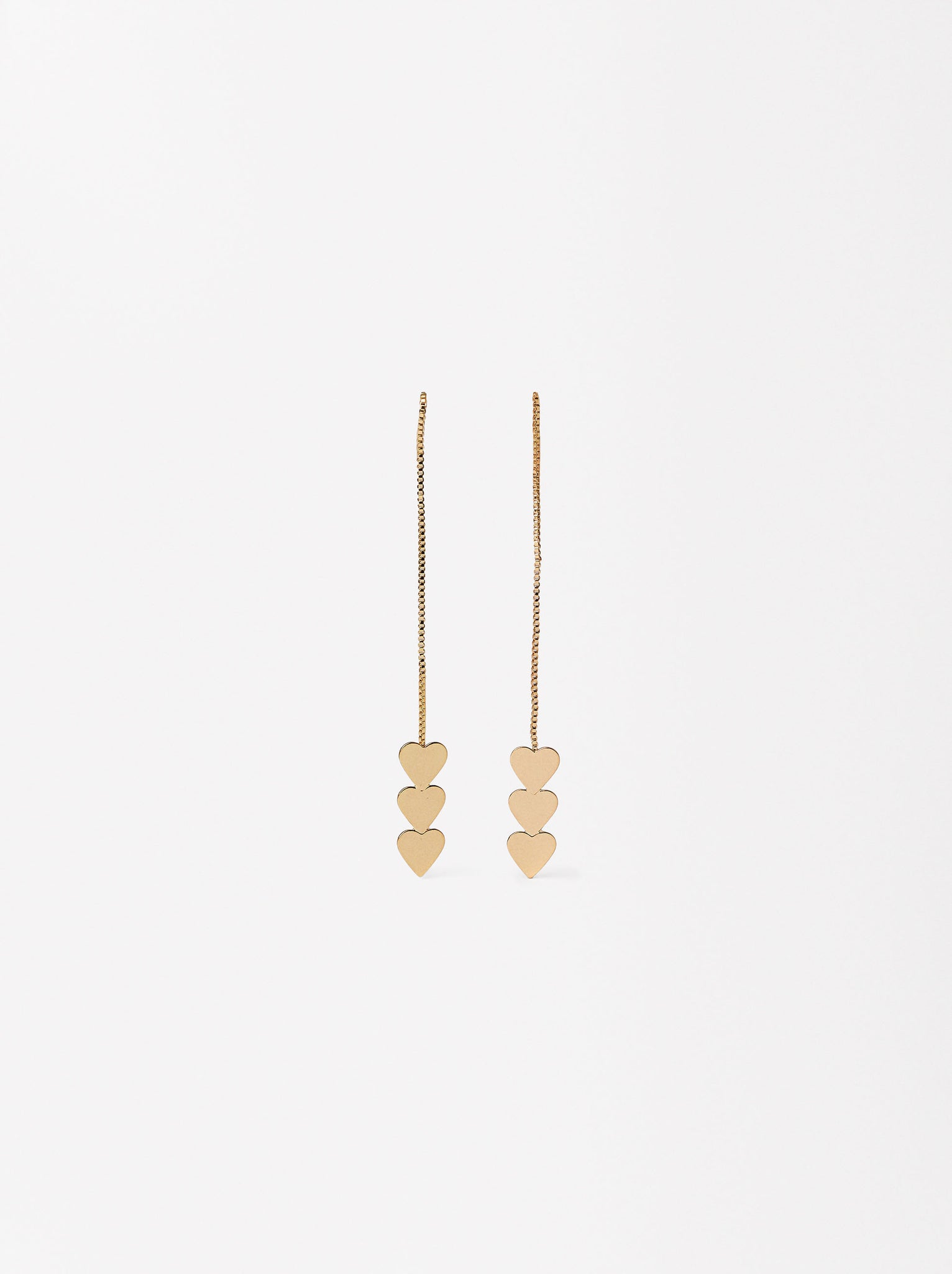 Long Heart Earrings