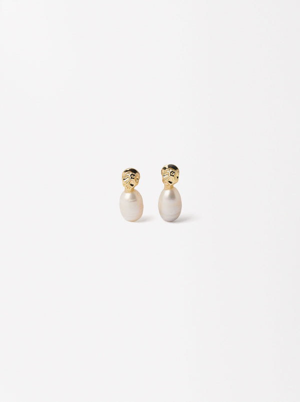 Earrings With Freshwater Pearl