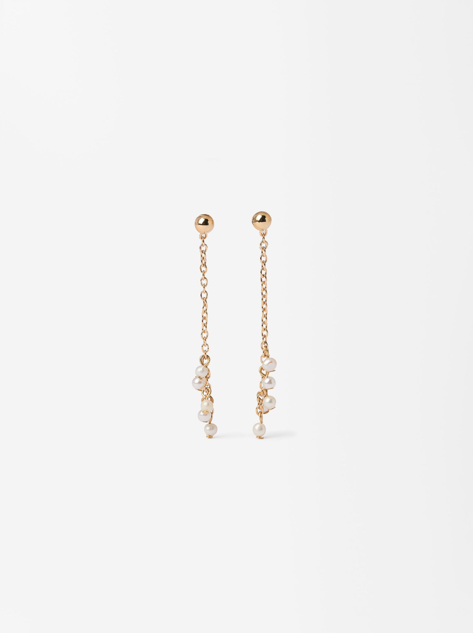 Long Pearls Earrings