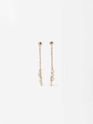 Long Pearls Earrings