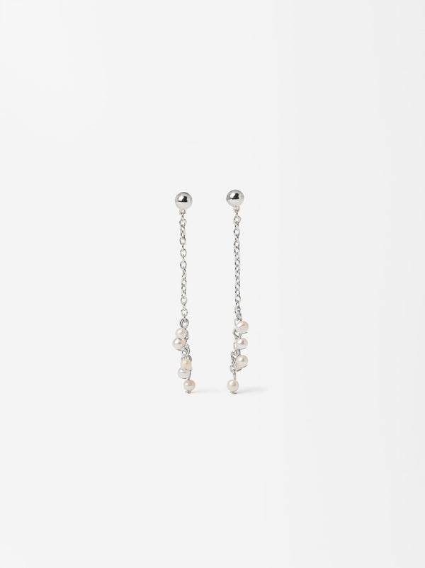 Long Pearls Earrings