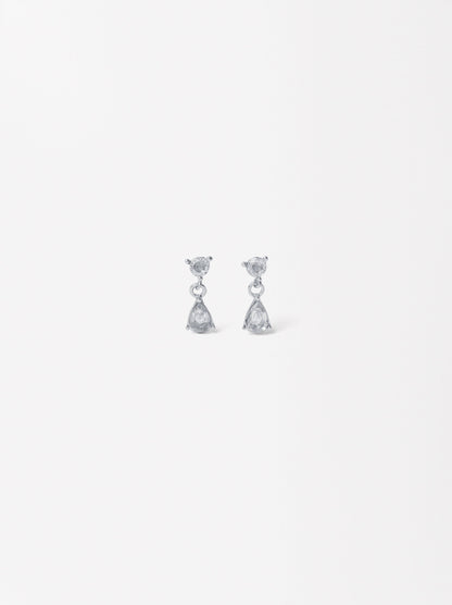 Earrings With Zirconia