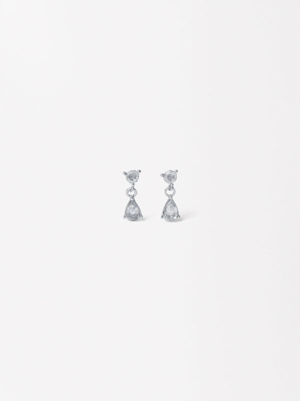 Earrings With Zirconia