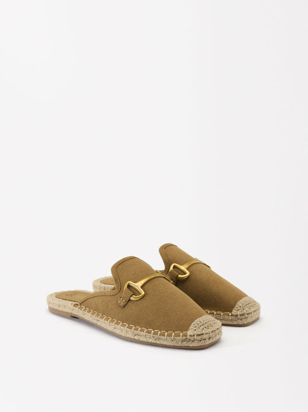 Jute Espadrilles With Buckle