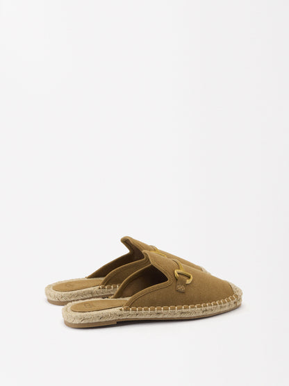 Jute Espadrilles With Buckle