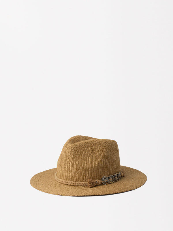 Straw-Effect Hat
