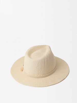 Straw-Effect Hat