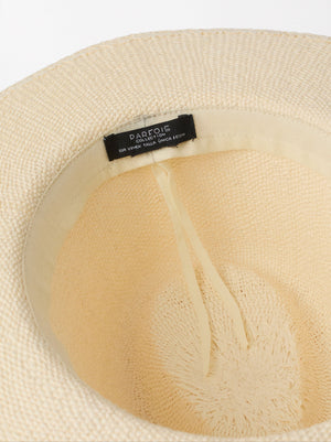 Straw-Effect Hat