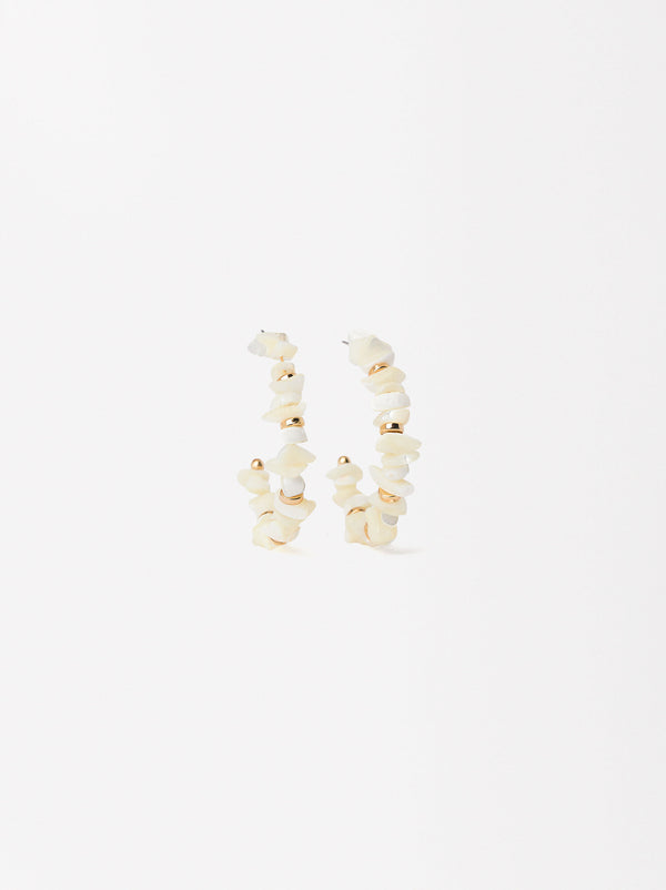 Seashell Hoop Earrings