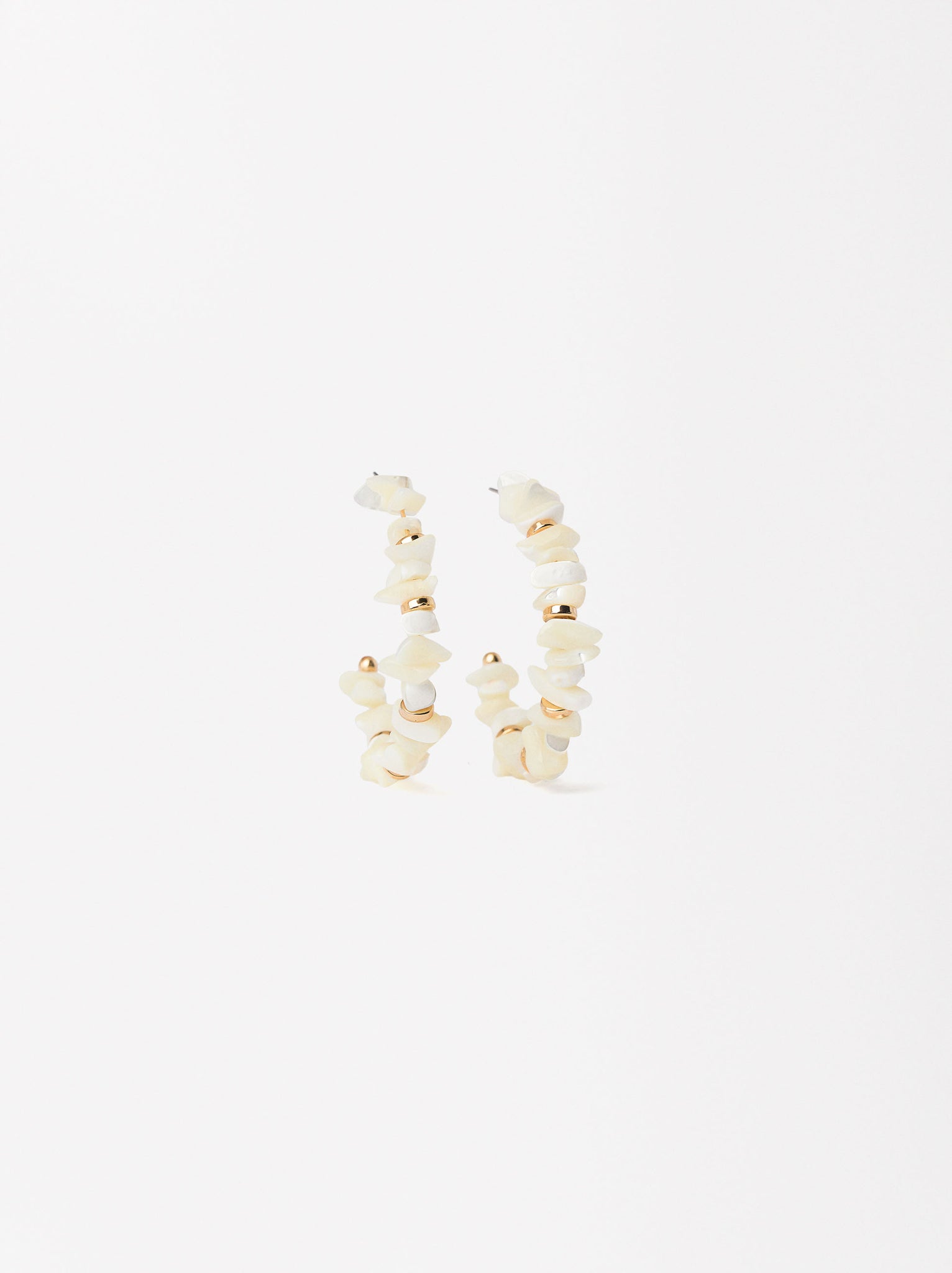 Seashell Hoop Earrings