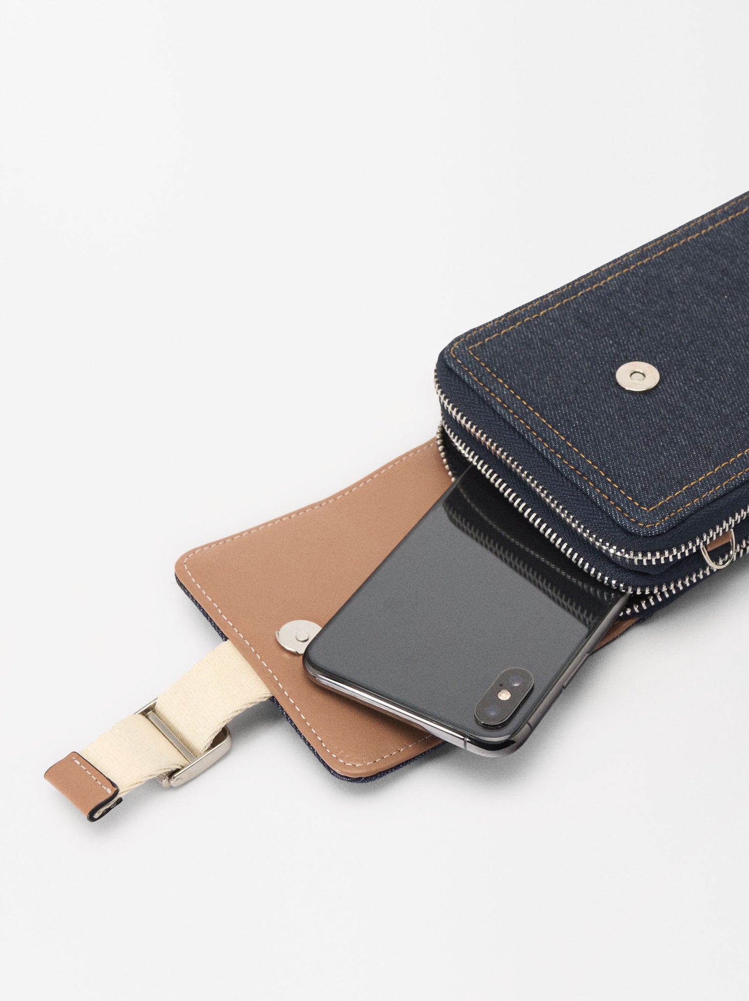 Denim Cell Phone Bag