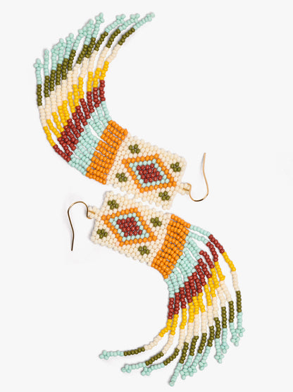 Long Earrings With Beads
