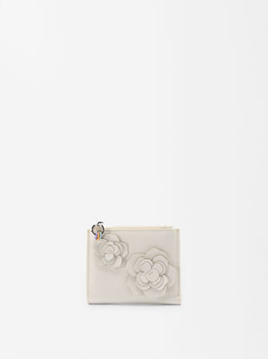 Coin Purse With Flowers