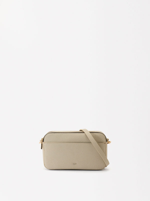 Crossbody Bag With Double Closure