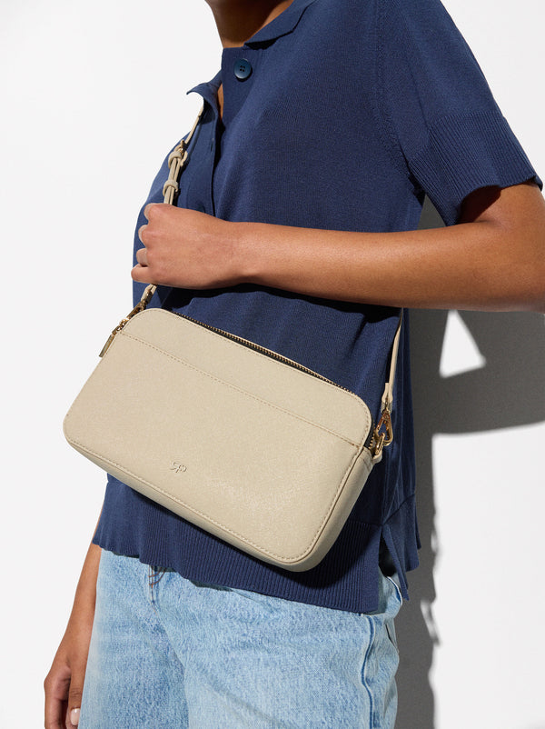 Crossbody Bag With Double Closure