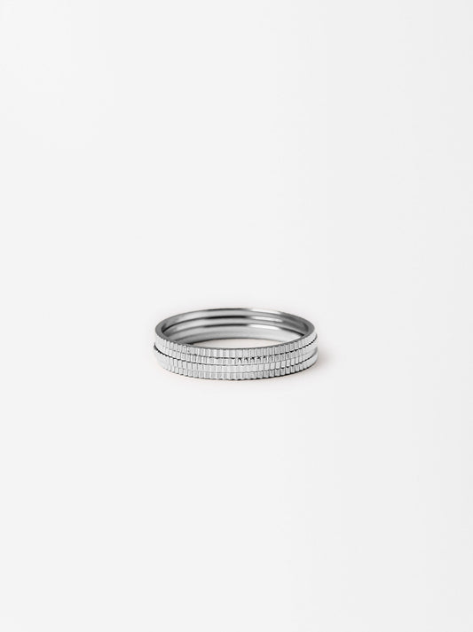 Set Of Silver Rings