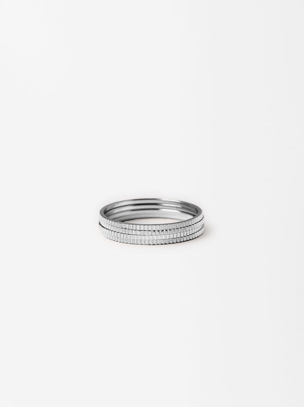 Set Of Silver Rings