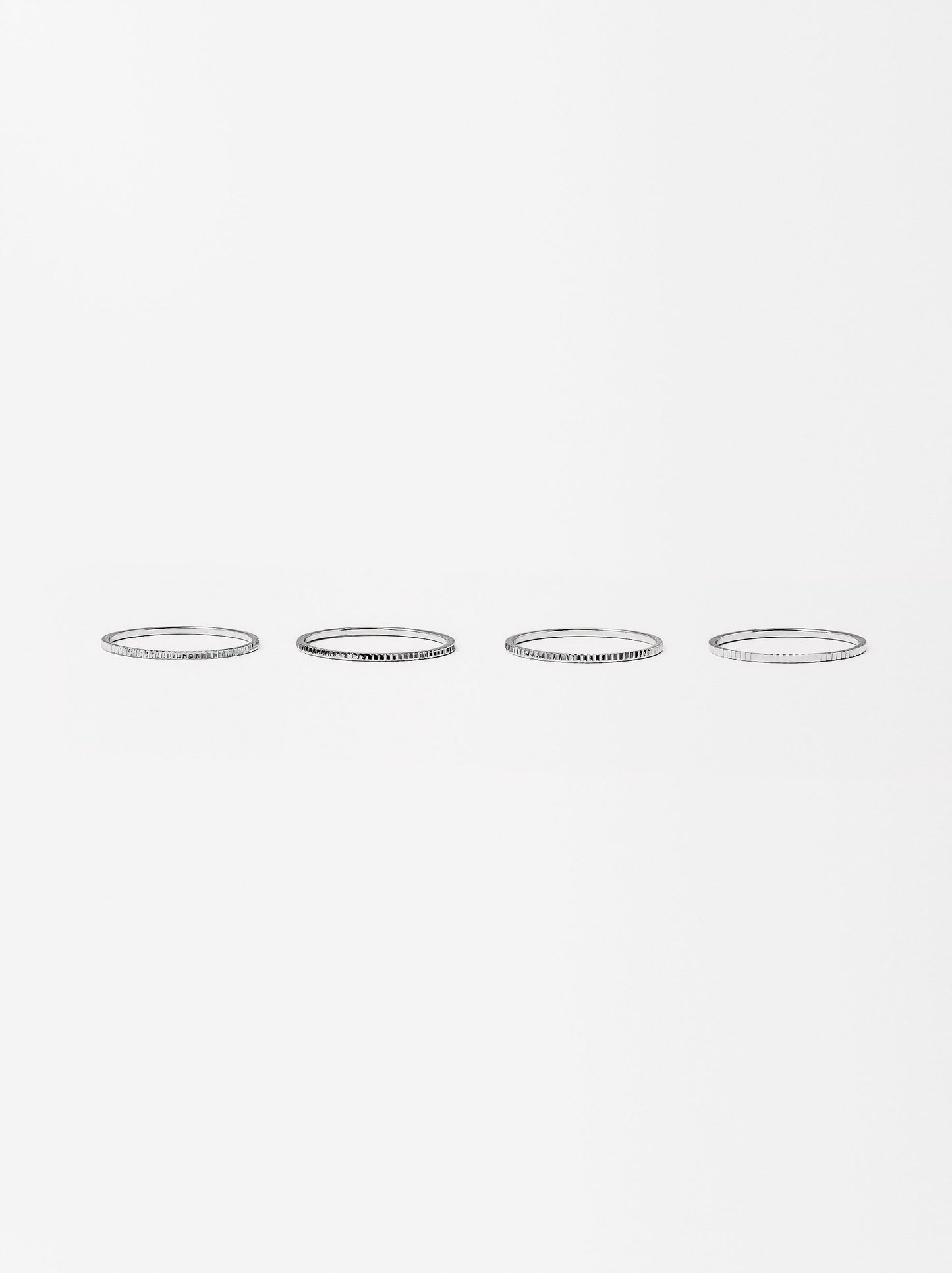 Set Of Silver Rings