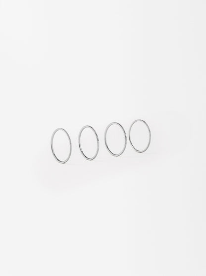 Set Of Silver Rings