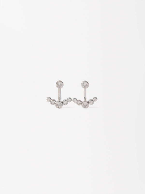 Short Earrings With Zirconias