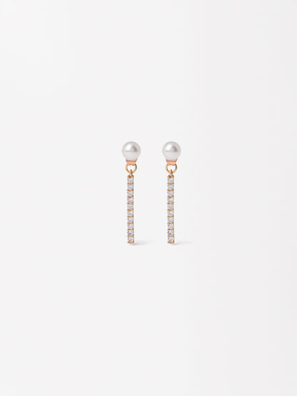 Earrings With Zirconia