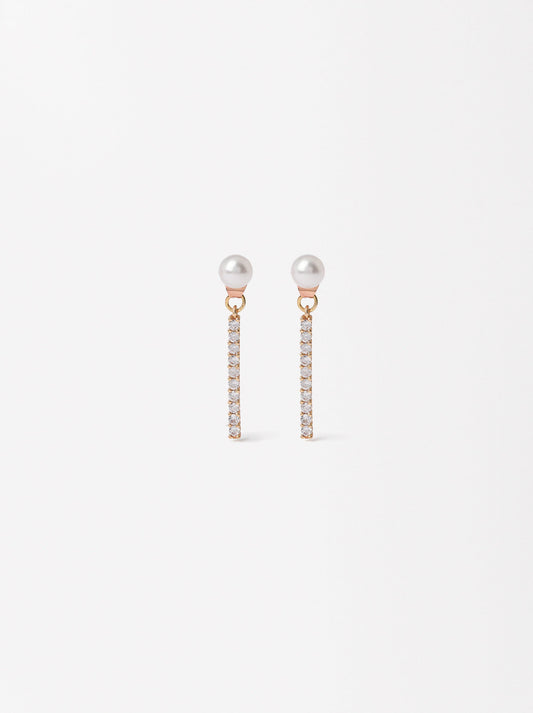 Earrings With Zirconia