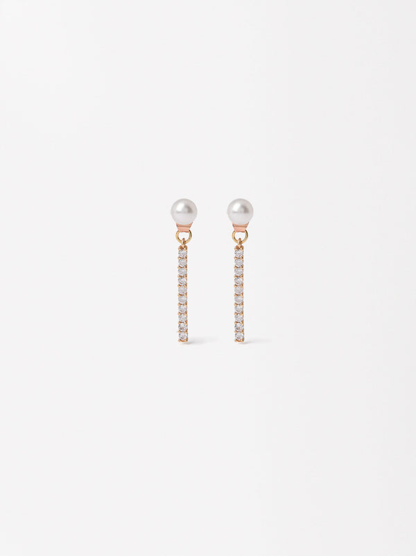 Earrings With Zirconia