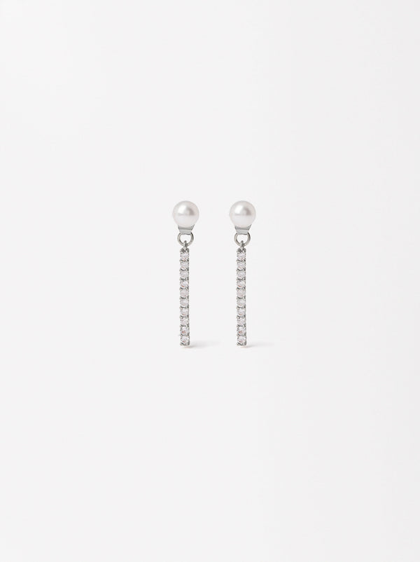 Earrings With Zirconia