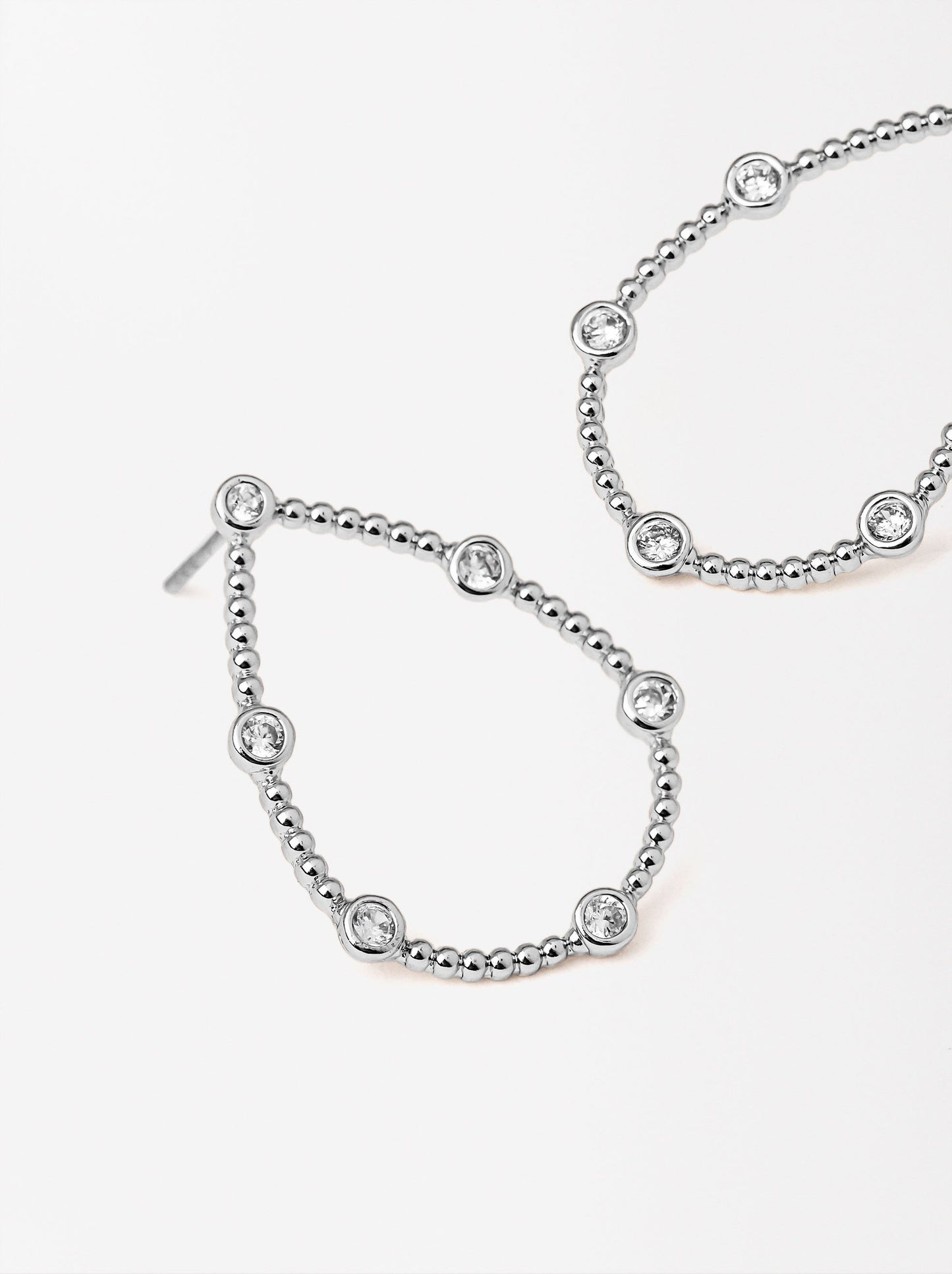 Oval Earrings With Zirconias