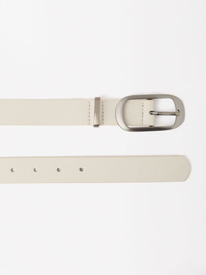 Plain Belt With Buckle