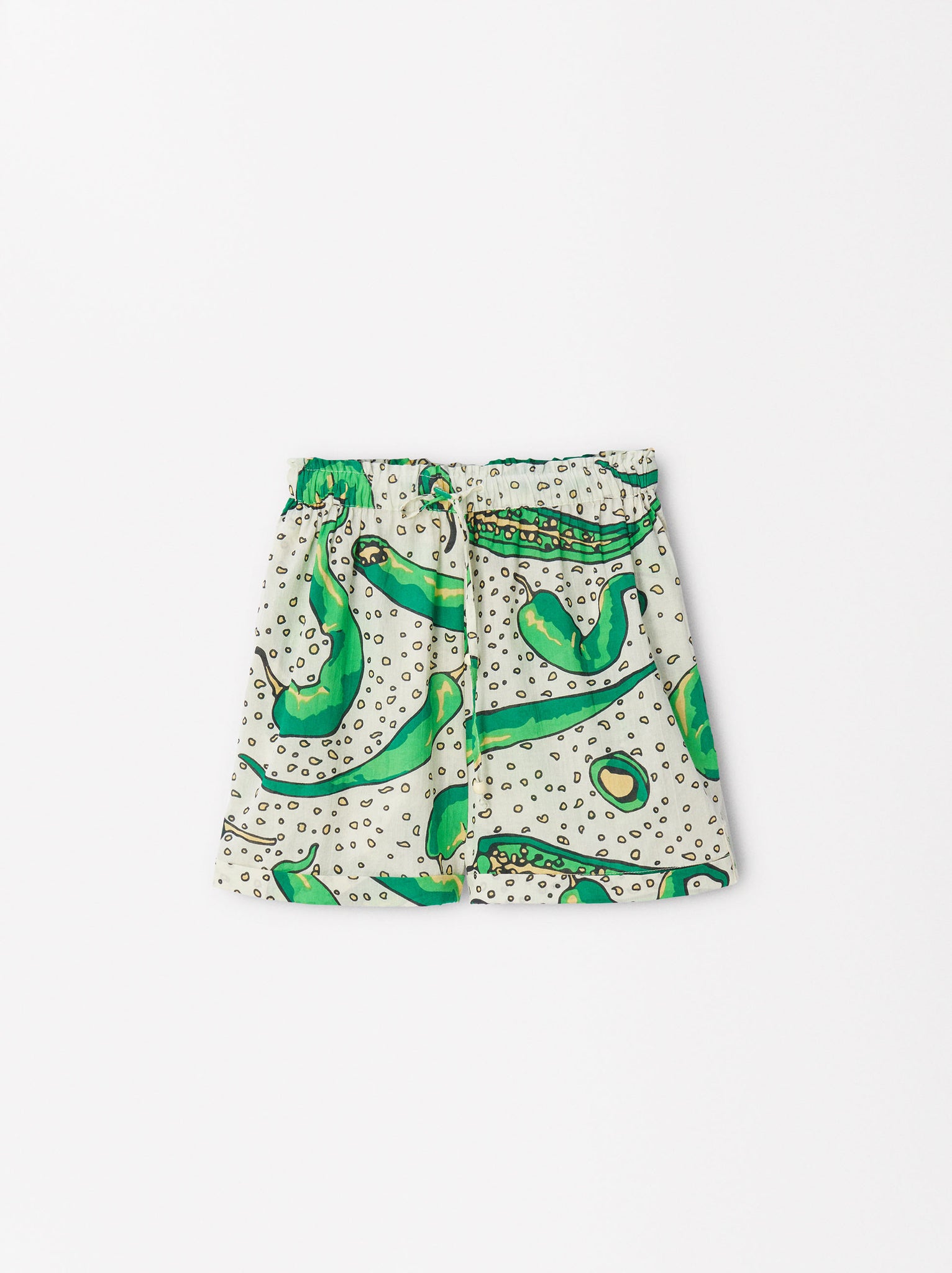 Printed Cotton Shorts