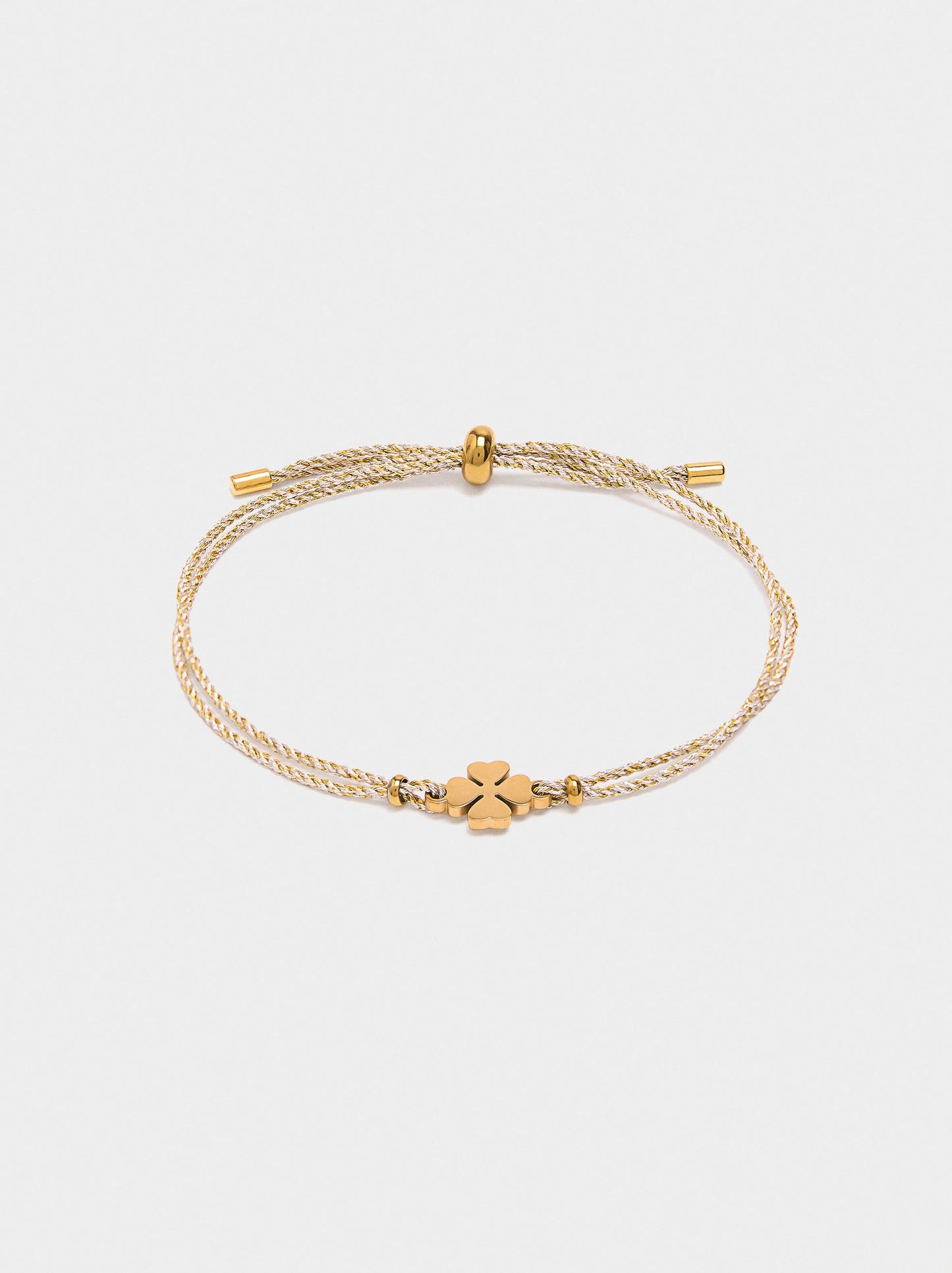 Adjustable Bracelet With Charm - Stainless Steel