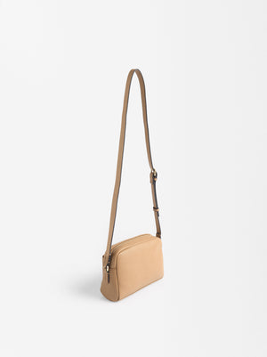 Textured Basic Crossbody Bag