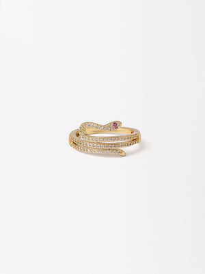 Golden Snake Ring