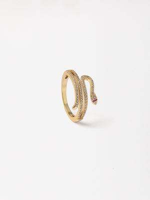 Golden Snake Ring