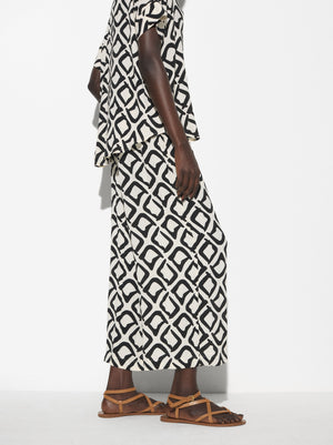 Printed Loose-Fitting Trousers