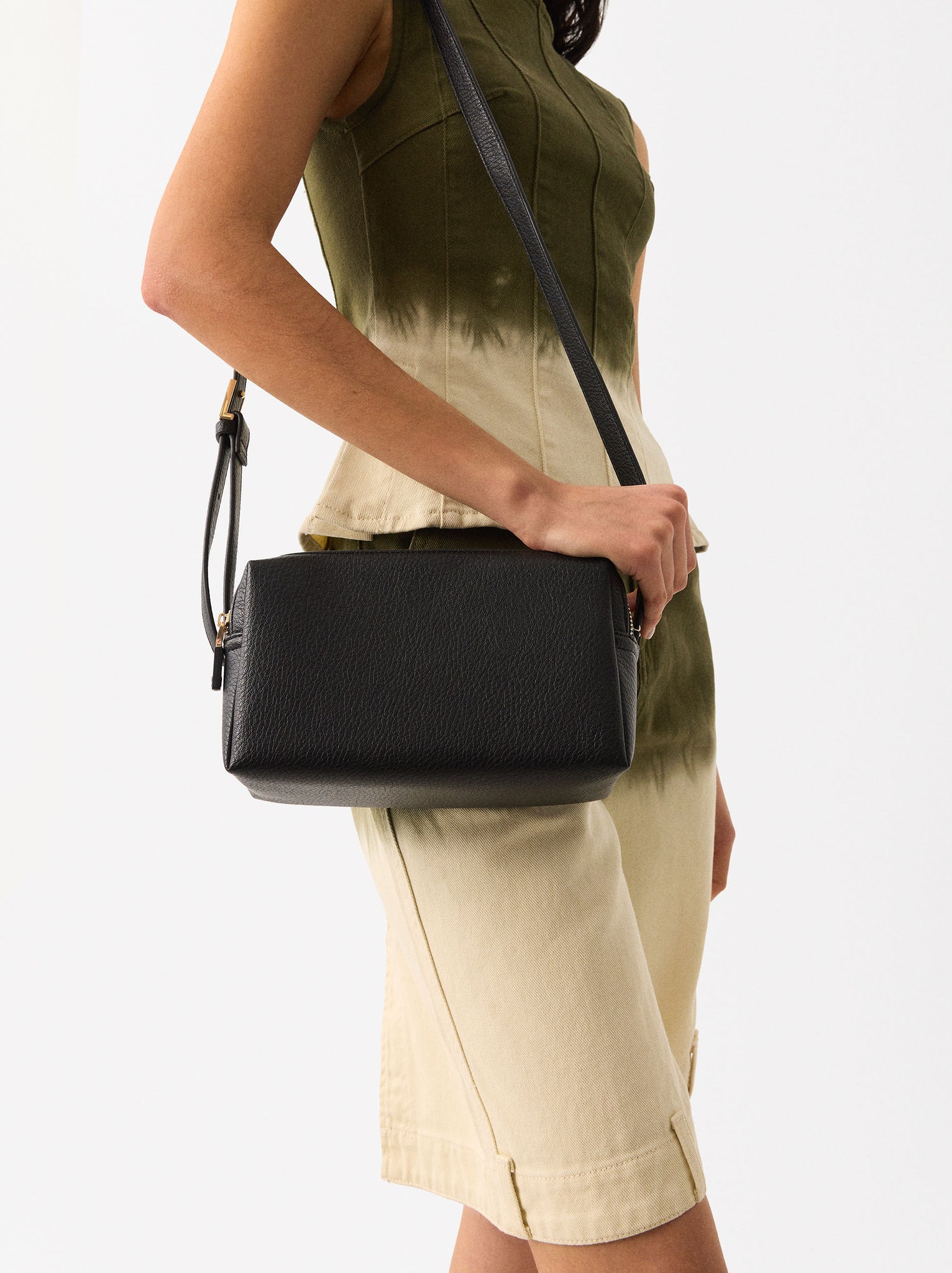 Crossbody Bag With Double Closure