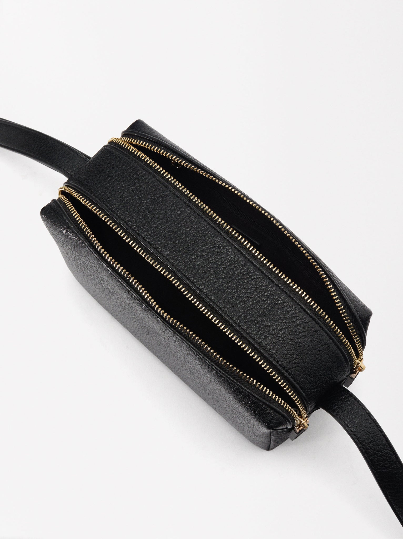 Crossbody Bag With Double Closure