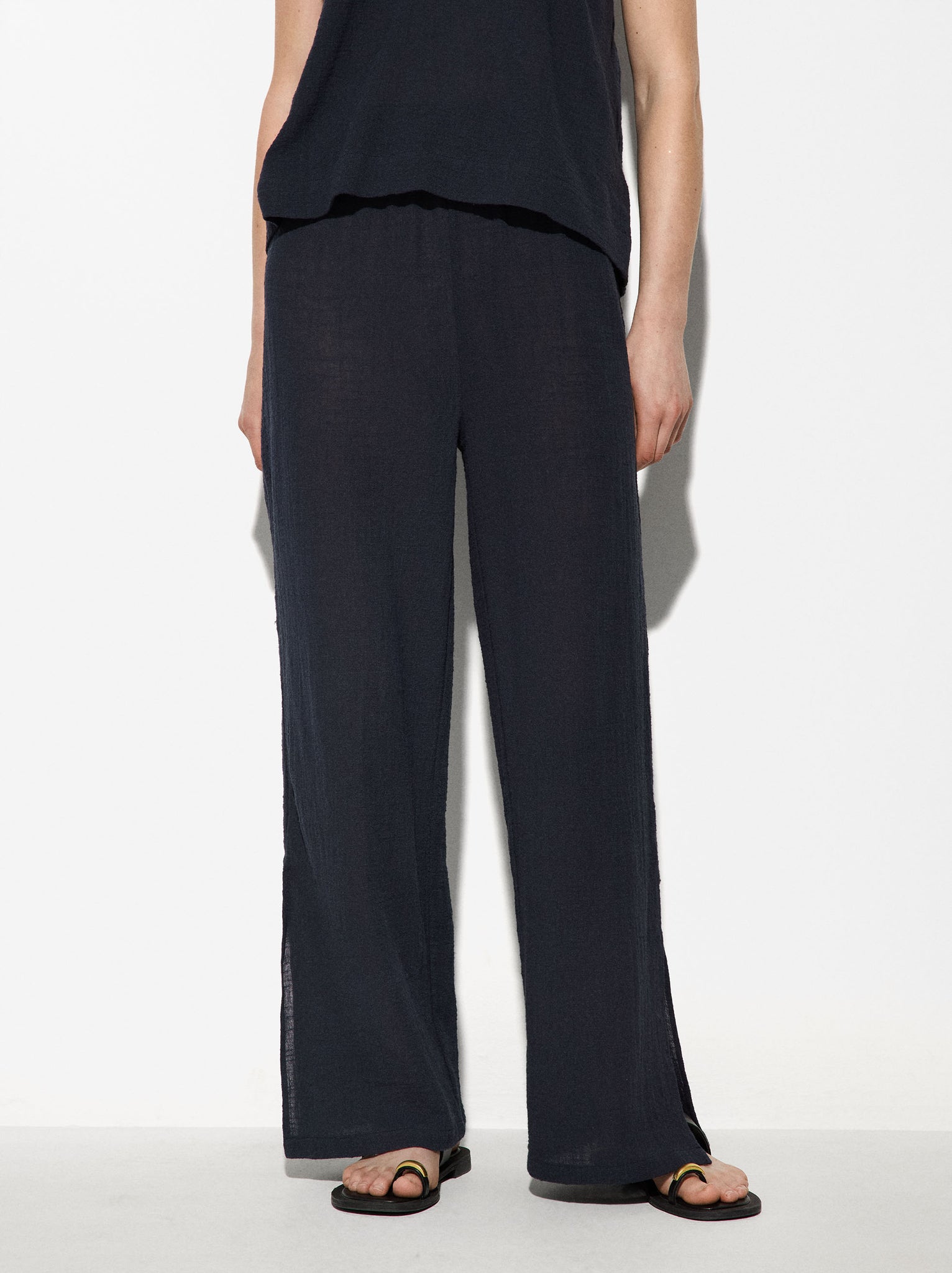 100% Cotton Elastic Waist Pants