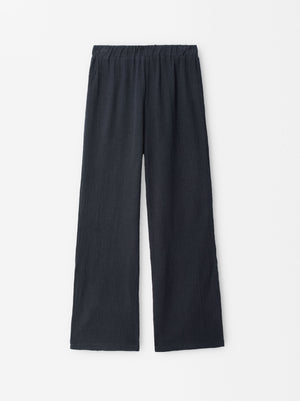 100% Cotton Elastic Waist Pants