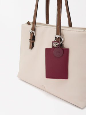 Nylon-Effect Tote Bag