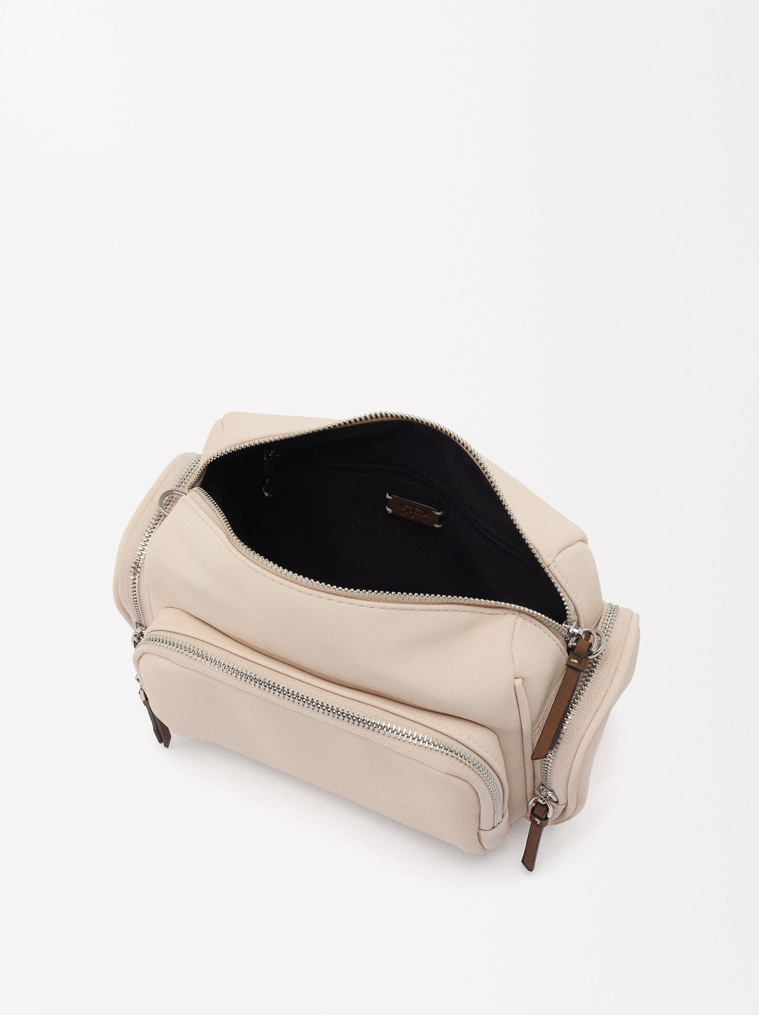 Nylon-Effect Crossbody Bag