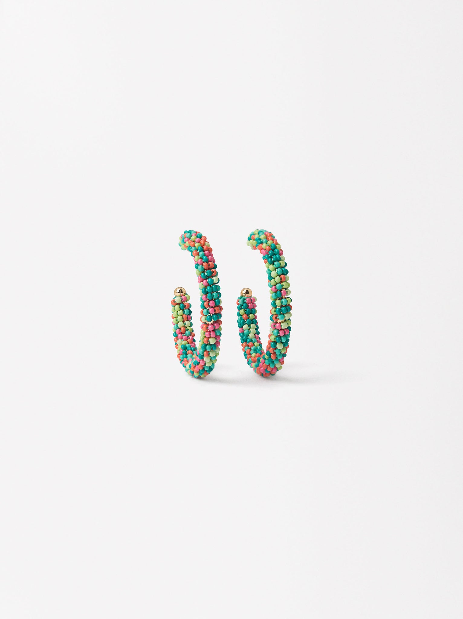 Beaded Hoop Earrings