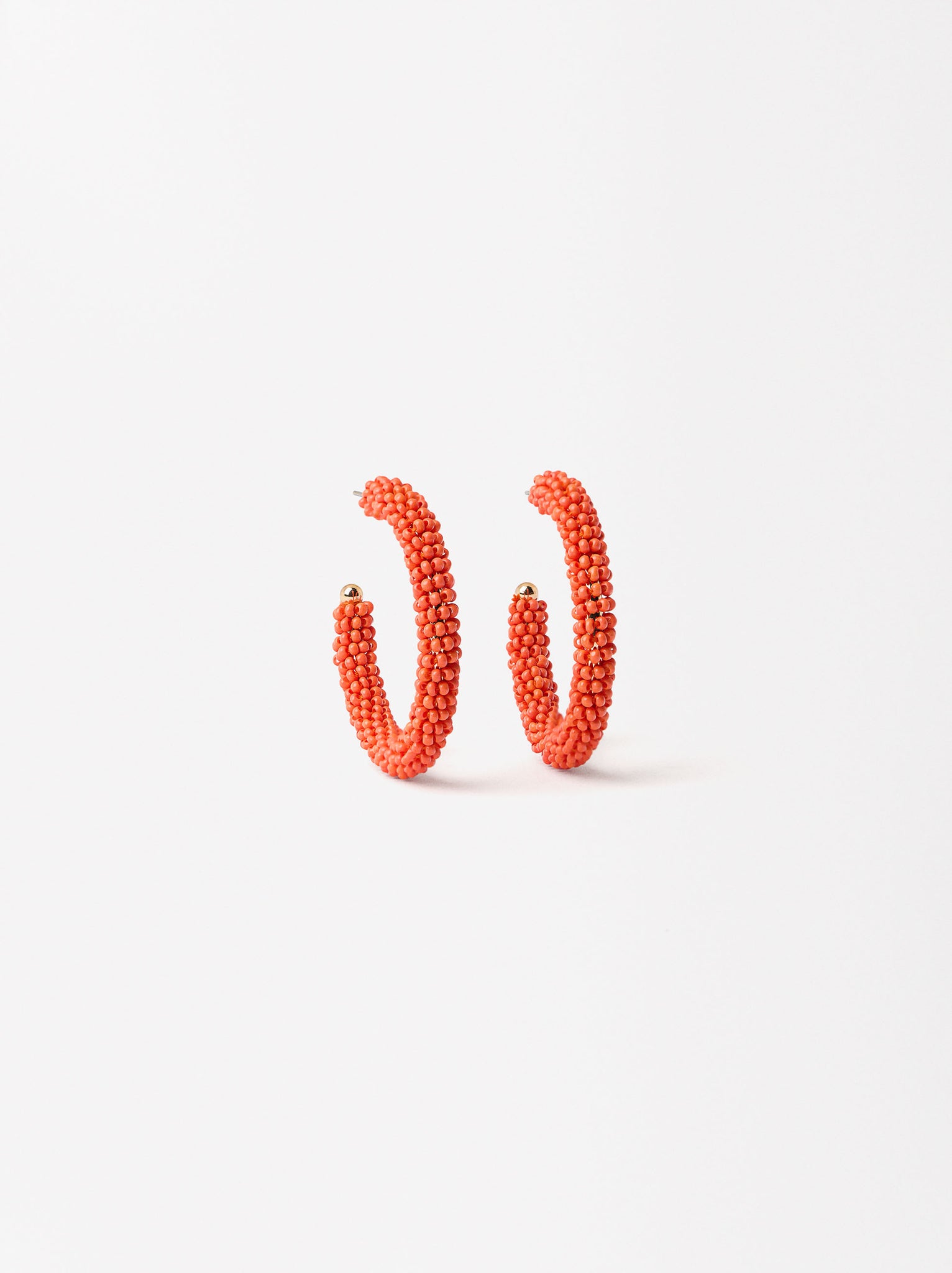 Beaded Hoop Earrings