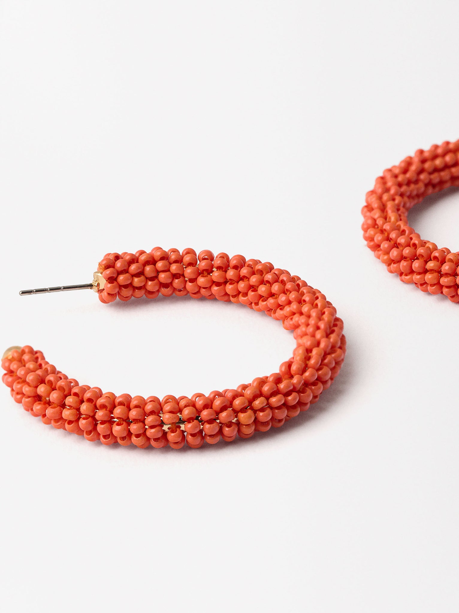 Beaded Hoop Earrings